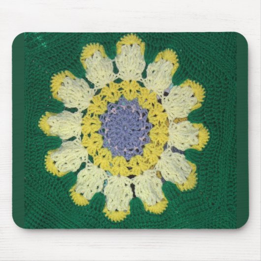 Mousepad - Daisy in Crochet (Vorne)