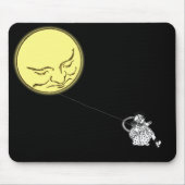 Mousepad: Das Mädchen mit dem Mond auf einer Mousepad (Vorne)