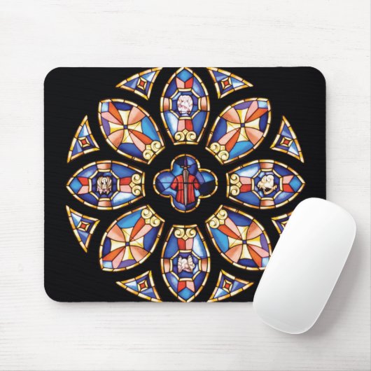 Mousepad "das Rosen-Fenster " (Mit Mouse)