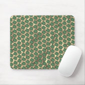 MousePad de PC, quadriculos verdes sobre marrom (Mit Mouse)