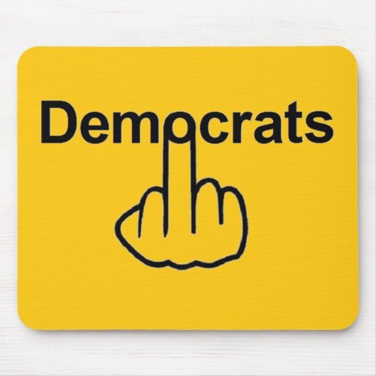 Mousepad-Demokraten Drehte Mousepad (Vorne)