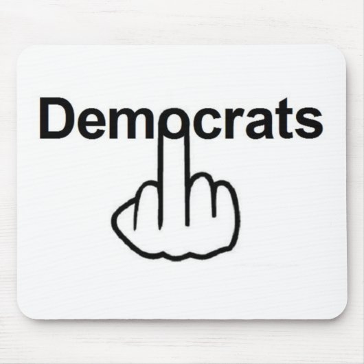 Mousepad-Demokraten Drehte Mousepad (Vorne)