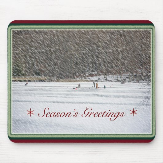 Mousepad der Eisfischsaison (Vorne)