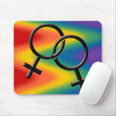 Mousepad der Gay Pride der Frauen Gay Pride (Mit Mouse)