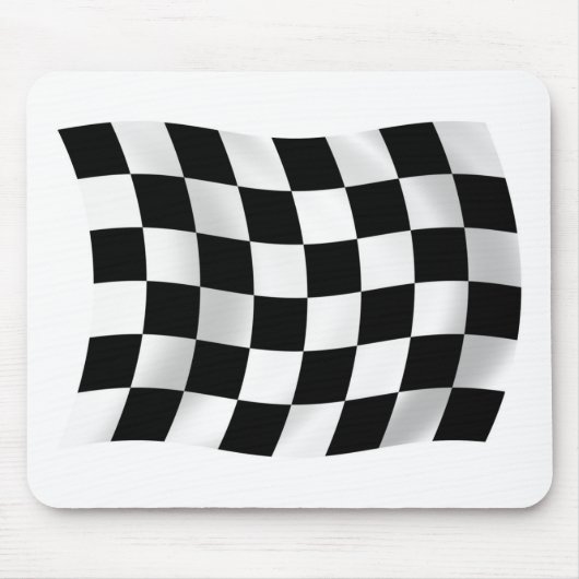 Mousepad der kontrollierten Racefahne (Vorne)