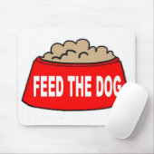 Mousepad Dog Food Bowl Red Fütterte den Hund (Mit Mouse)