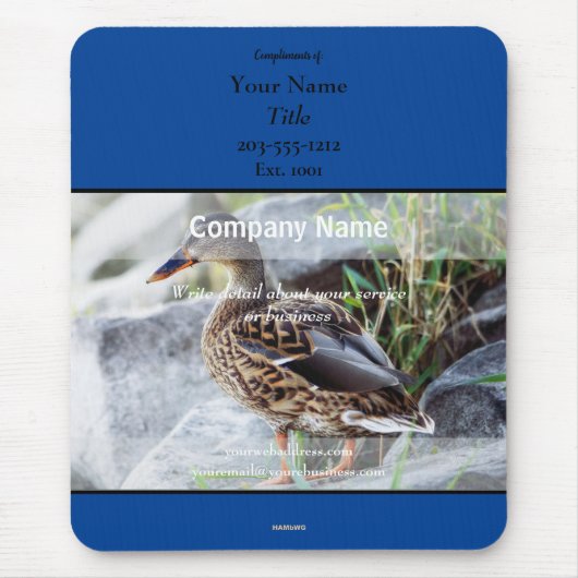 Mousepad-Duck - HAMbyWG Mousepad (Vorne)
