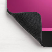 Mousepad dunkles Pink u. Schwarzes Mousemat (Ecke)