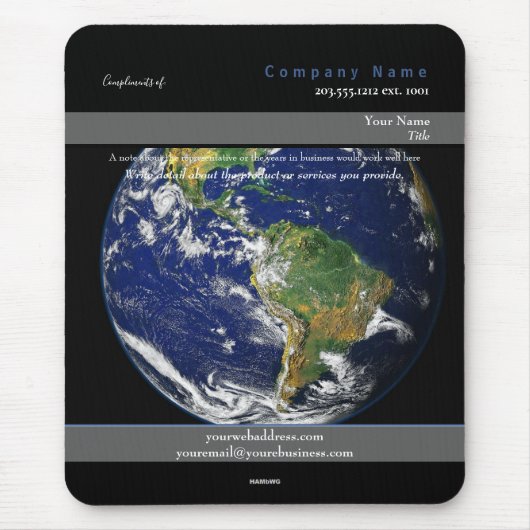 Mousepad Earth Theme - HAMbyWG (Vorne)
