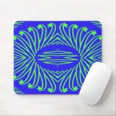 Mousepad: Ein elegantes, blaugrünes klassisches De Mousepad (Mit Mouse)