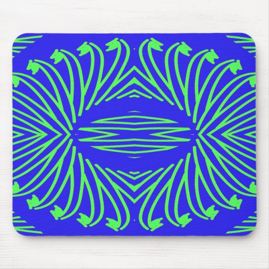 Mousepad: Ein elegantes, blaugrünes klassisches De Mousepad (Vorne)