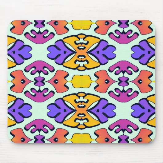 Mousepad, ein elegantes, blumengeschmücktes, nahtl mousepad (Vorne)