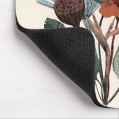 Mousepad Elegante Vintage Botanische Kunst (Ecke)