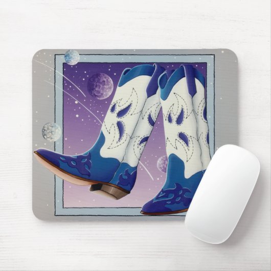 Mousepad - Elektrische Cowboystiefel (Mit Mouse)