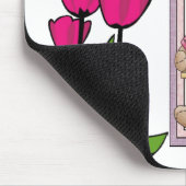 Mousepad-Enkelin-Glücklicher Penny-Kleber auf Mousepad (Ecke)