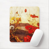 Mousepad Famous Artists 'Poppies' Öl auf der Leinw (Mit Mouse)
