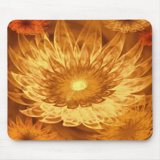 Mousepad Fantasy Blume gelb (Vorne)