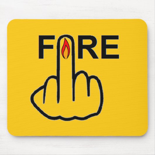 Mousepad Fire Gedreht (Vorne)