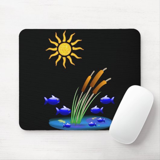 Mousepad Fish (Mit Mouse)