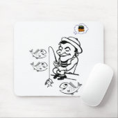 Mousepad Fish (Mit Mouse)