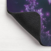 Mousepad Fraktal Blätter Violet Glow (Ecke)