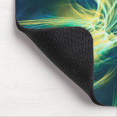 Mousepad Fraktal Blume Blaue Palette (Ecke)