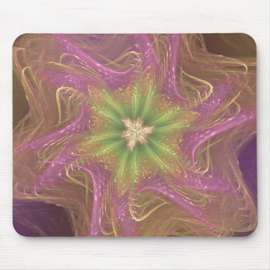 Mousepad Fraktal Light Lila Palette (Vorne)
