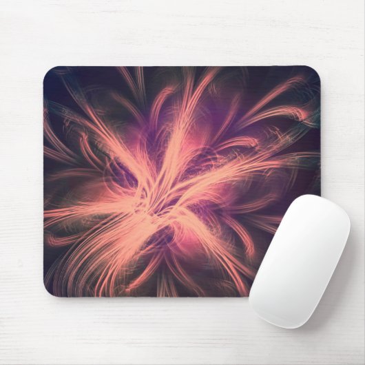 Mousepad Fraktal Light Lila Palette (Mit Mouse)
