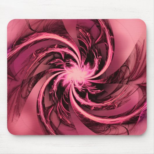 Mousepad-Fraktal Lila geflockt Mousepad (Vorne)