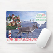 Mousepad. Frohe Weihnachten glückliches Neujahr. R Mousepad (Mit Mouse)