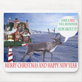 Mousepad. Frohe Weihnachten glückliches Neujahr. R Mousepad