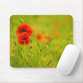 Mousepad, Frühling und Klatschmohnblumen Mousepad (Mit Mouse)