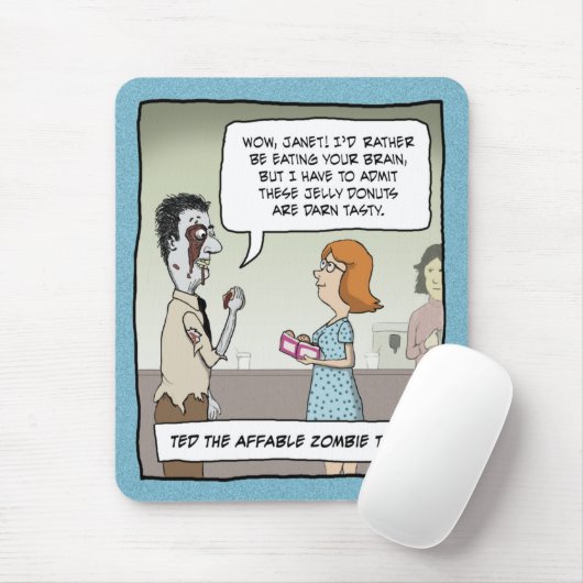 Mousepad Funny: Büro Zombie (Mit Mouse)