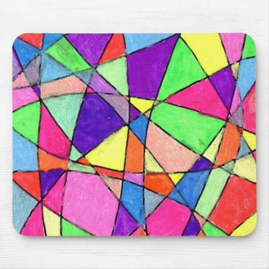 Mousepad für abstraktes Design "Festes Glas" (Vorne)