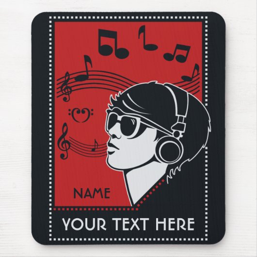 Mousepad für benutzerdefinierte Text Art Deco (Vorne)