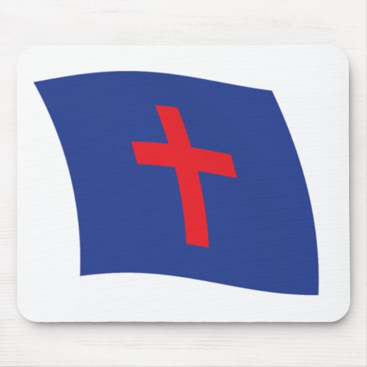 Mousepad für christliche Religionsflagge (Vorne)