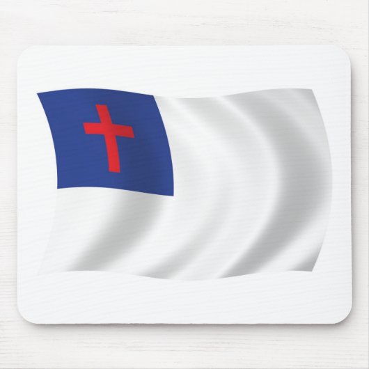 Mousepad für christliche Religionsflagge (Vorne)