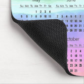 Mousepad für den Kalender 2024 mit Rainbow-Farben (Ecke)