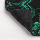 Mousepad für grün und schwarz Fraktal (Ecke)