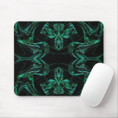 Mousepad für grün und schwarz Fraktal (Mit Mouse)