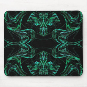 Mousepad für grün und schwarz Fraktal