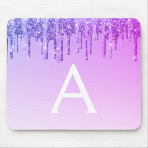 Mousepad für Lila Glitzer