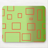 Mousepad für modernes Muster mit grüner Geometrie (Vorne)