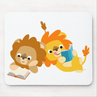 Mousepad für niedliche Cartoon Löwenleser