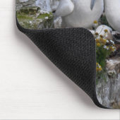 Mousepad: Gannets und Blumen Mousepad (Ecke)