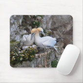 Mousepad: Gannets und Blumen Mousepad (Mit Mouse)