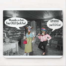 Mousepad Geburtstagskuh und Jackass