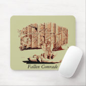 Mousepad - gefallener Kamerad - sepia (Mit Mouse)