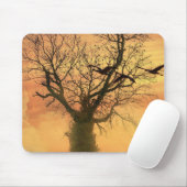 Mousepad gefleckter Herbstbaum bei Sonnenuntergang (Mit Mouse)