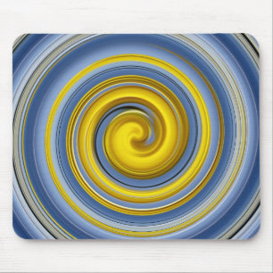 Mousepad gelb-blaue